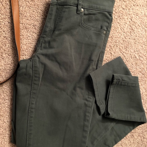 Loft Suede Like Ankle Pants Size 0
